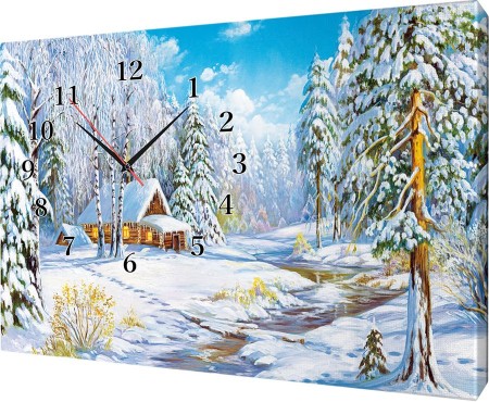 Часы на холсте 40х50 У424